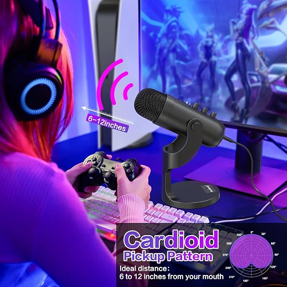ZealSound Gaming USB Microphone k66 and d65k Furry Cover