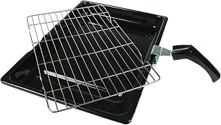 Durable Universal Oven Cooker Grill Pan Rack & Handle 380 x 280mm