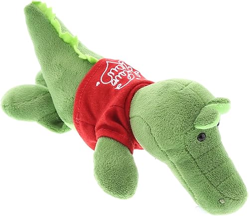 Miniatura 8 de DolliBu I Love You - Peluche de cocodrilo verde, lindo animal de peluche con camisa roja y con nombre personalizado para San Valentín, aniversario,