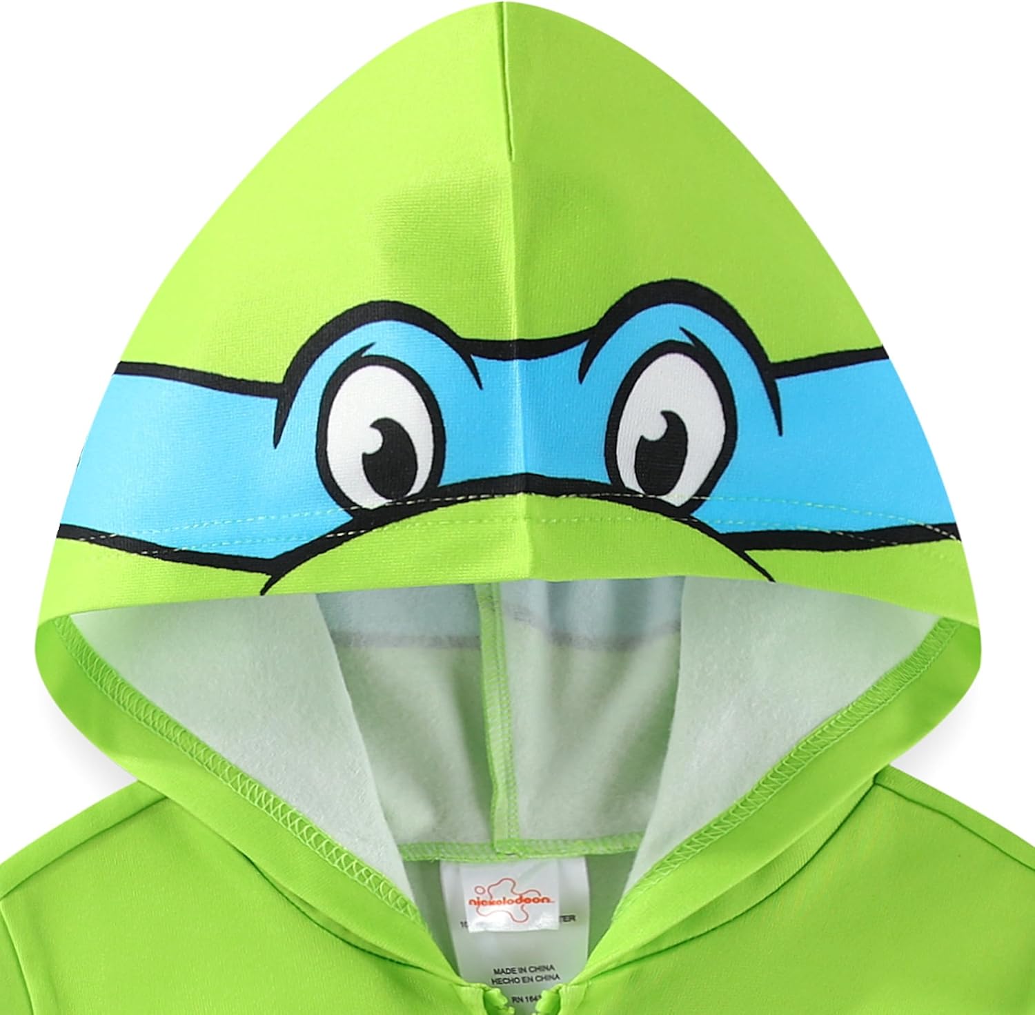 Nickelodeon Teenage Mutant Ninja Turtles TMNT Leonardo Boys Full Zip Up Hoodie for Toddler and Big Kids - Image 3