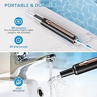 Vista 5 de Kit de limpieza de dientes, removedor de placa para dientes, herramienta portátil para quitar placa dental con LED, blasador de placa para dientes