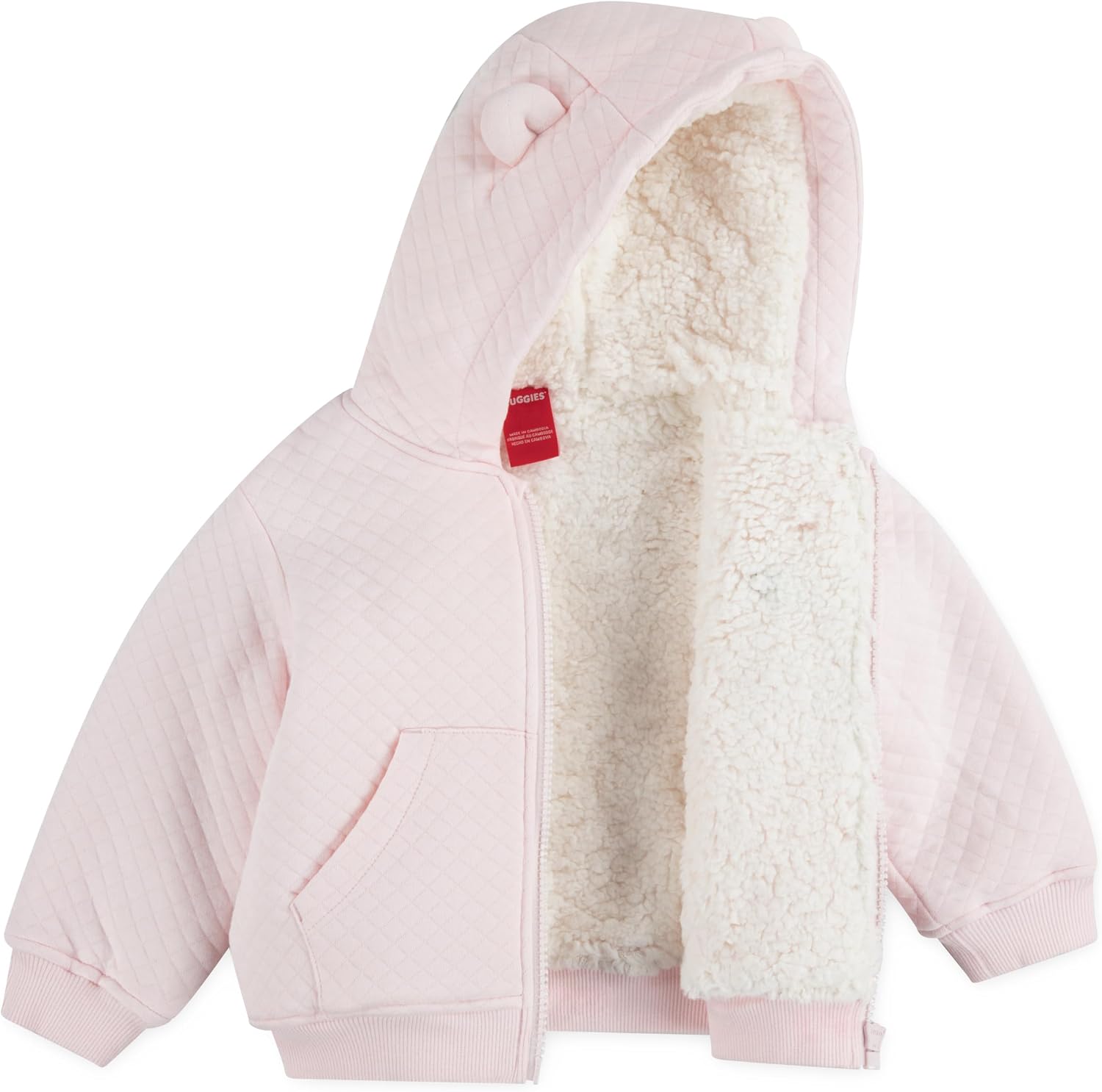 HUGGIES unisex-baby Fleece Lined Zip Up Hooded Jacket