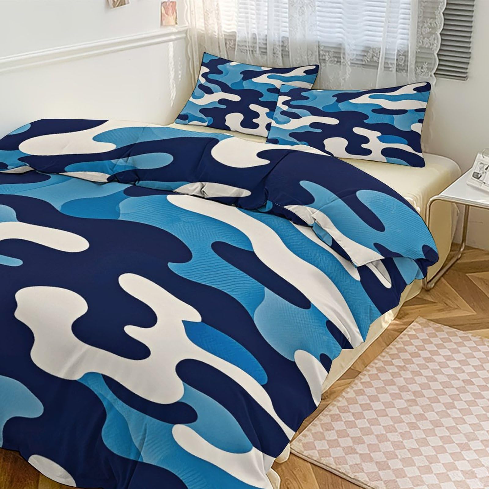 Parure de lit 3 pièces grand lit pour remédier aux nuits froides avec style