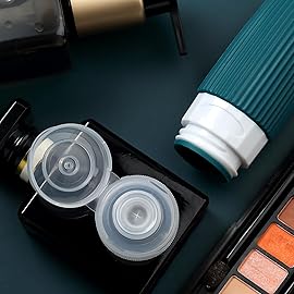 Mrsdry Travel Bottles for Toiletries, Tsa Approved 2oz Travel Bottles, BPA Free Leak Proof Travel Size Toiletry Containers, Refillable Travel Accessories with Toiletry Bag for Shampoo Liquid (4 Pack)