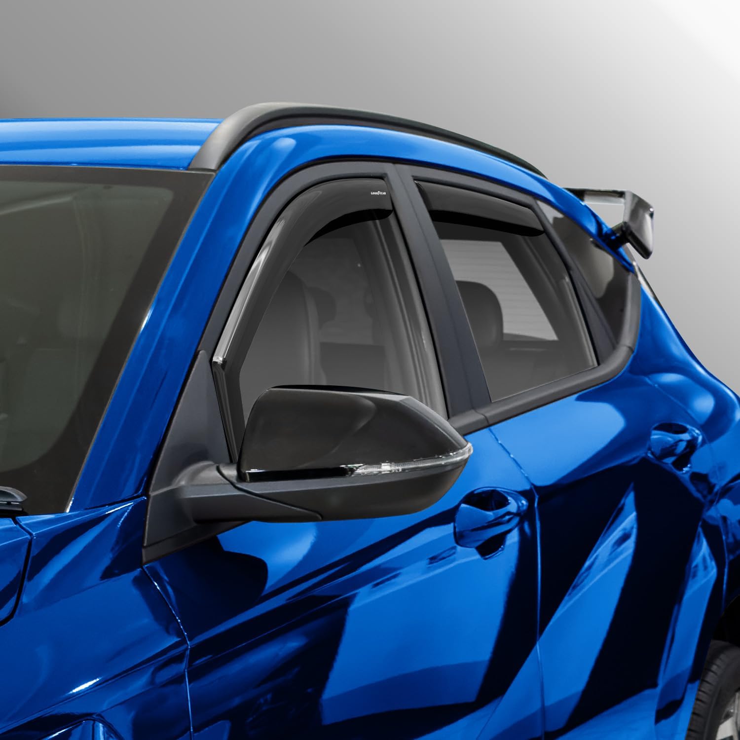Goodyear Shatterproof in-Channel Window Deflectors for Hyundai Kona 2024-2026, Rain Guards, Window Visors for Cars, Vent Deflector, Car Accessories, 4 pcs - GY008074