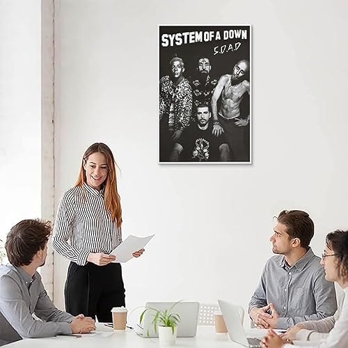 Miniatura 5 de HOUCK Póster en lienzo con diseño de System of A Down-4 Korn de 12 x 18 pulgadas (11.8 x 17.7 in)