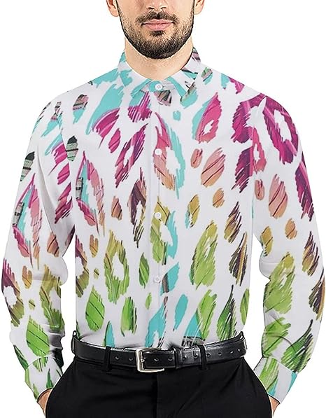 Amazon Co Jp シャツ メンズ 長袖 アロハシャツ 紅葉 ヒョウ柄 開襟シャツ トップス 和風 ビーチシャツ カジュアル 無地 大きいサイズ 快適 速乾吸汗 通気 かっこいい 薄手 日焼け止め 軽量 花火大会 お祭り 海水浴 服 ファッション小物