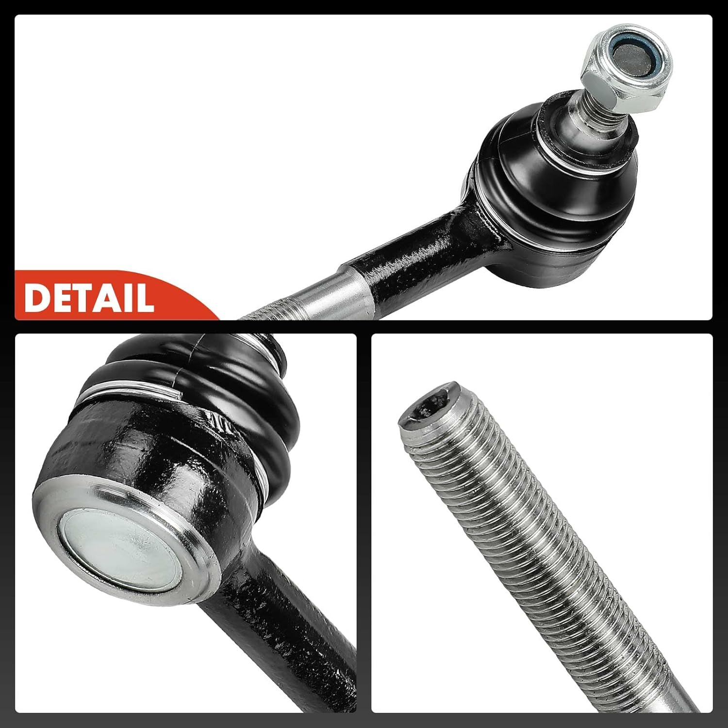 A-Premium 2 x Front Inner Tie Rod Ends, Compatible with Mercedes-Benz 300SL 1990-1993, 400E 1992-1993, 500E 1992-1993, 500SL 1990-1993, 600SL 1993, E420 1994-1995, E500 1994, SL320, SL500, SL600