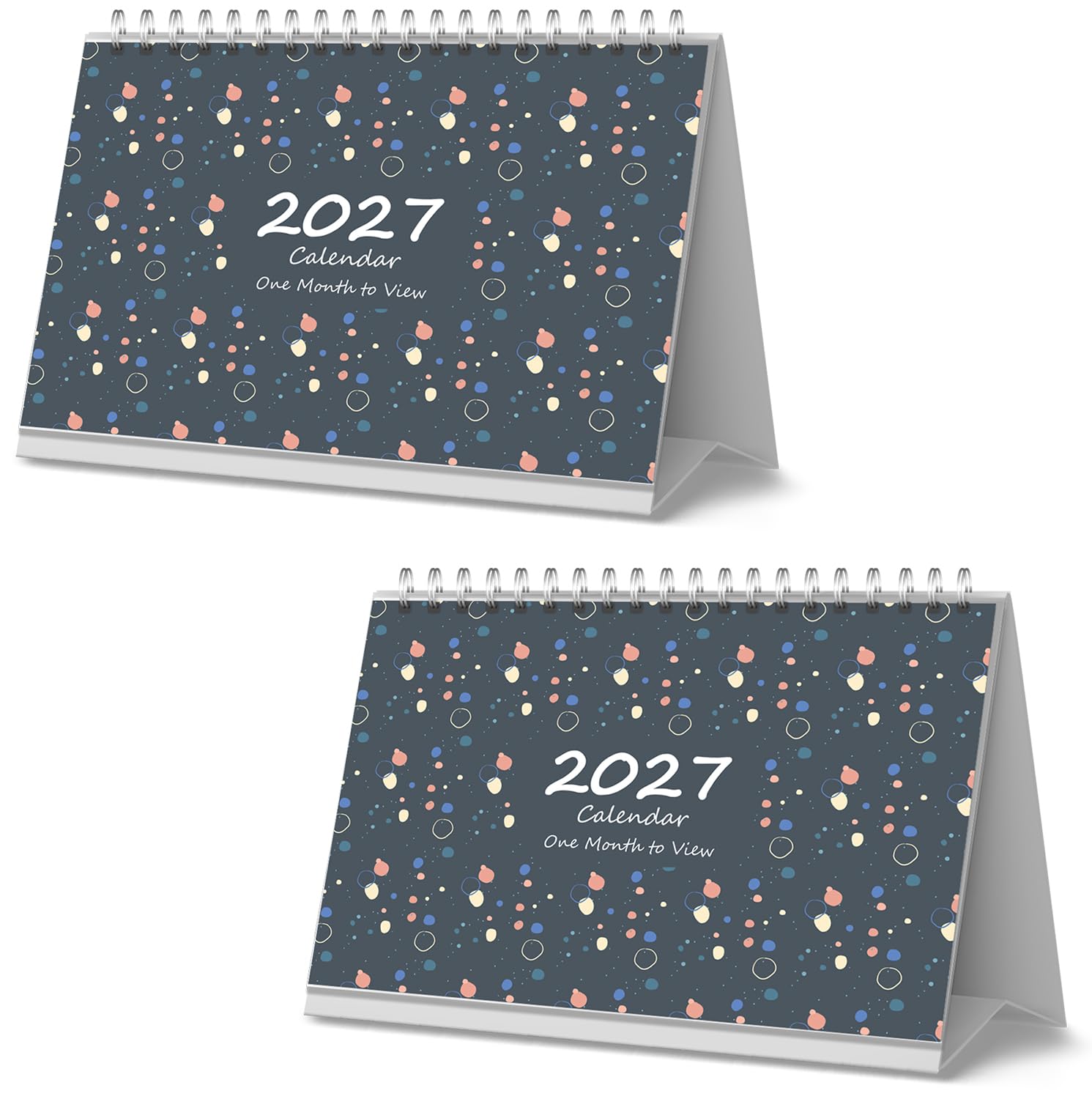 ARPAN 2027 Desk Calendar One Month to View UK Stand Alone Desk Office Table Calendar | Monthly Desktop Planner | Freestanding Flip Calendar | Jan–Dec 2027 | Home, School & Office (2) — image 1