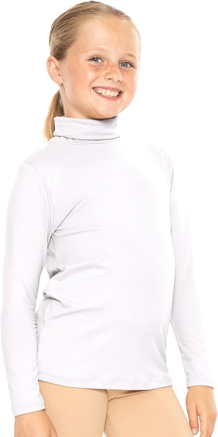 STRETCH IS COMFORT Girl's Oh So Soft Long Sleeve Turtleneck | Youth Size 2-16 - Image 3