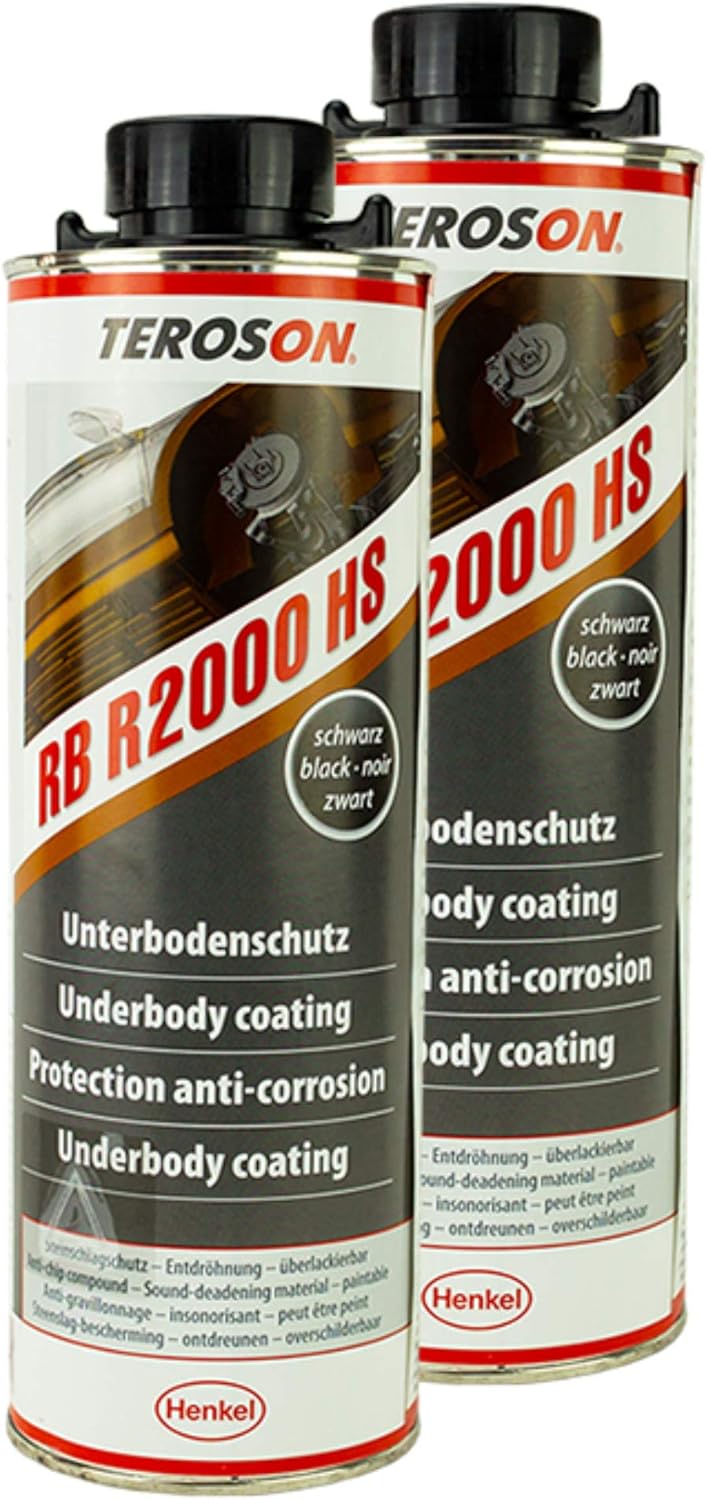 TEROSON 2X Terotex Record 2000 Hs Underbody Protection Black 1L