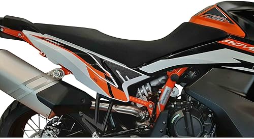 Miniatura 5 de Motorcycle 3D Stickers Compatible with KTM 890 Adventure-R 2021. Side Motorcycle Protections from Impact and Scratches. Pair of Resin Stickers -