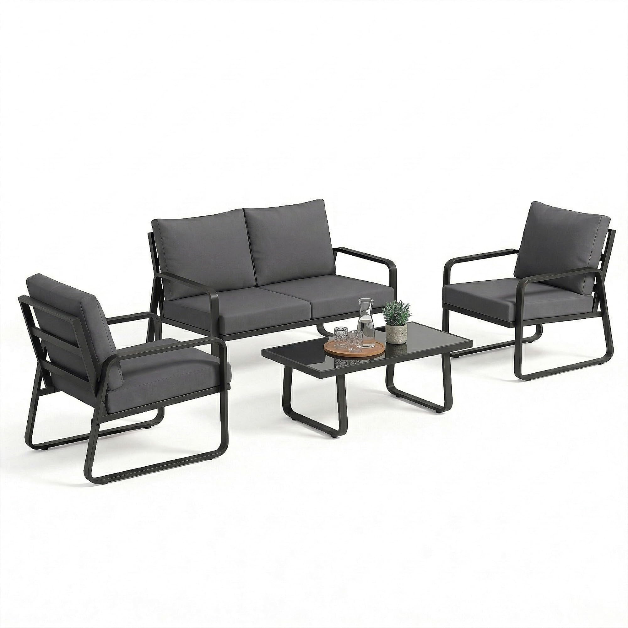 Salon bas de jardin Outsunny pour des moments de détente sur la terrasse