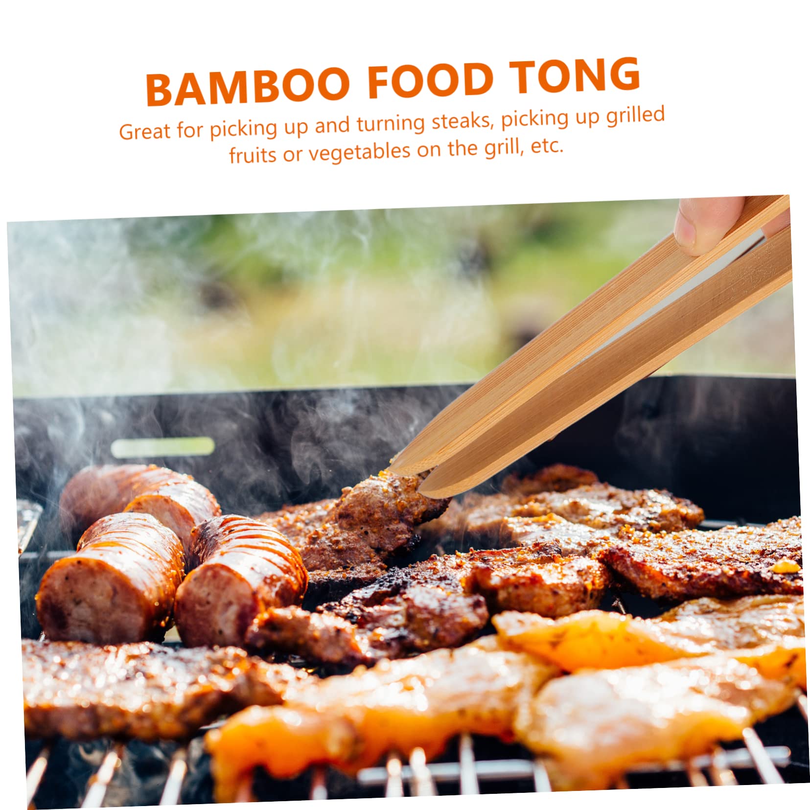 Amazon | BCOATH 2本 竹 食品 クリップ 木製 スコップ フルーツ トング 
