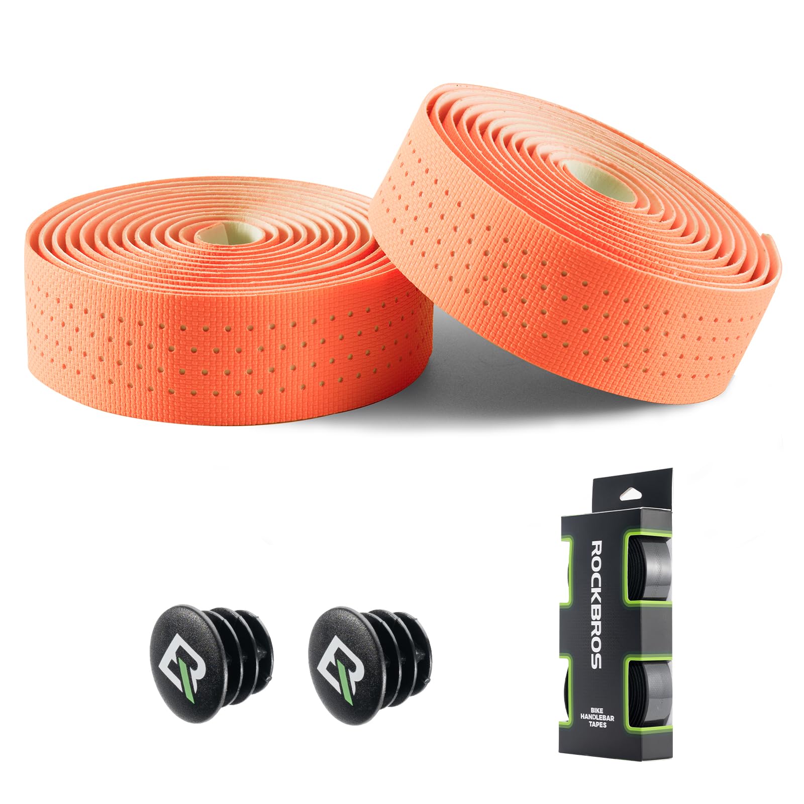ROCKBROS Handlebar Tape for Road Bikes,2 Rolls of Road Bike Handlebar Tape,Extra Long 220cm and Thick 3mm,Self-Adhesive Grip Tape for MTB,Gravel,Road Bikes,and Urban Cycling,Road Bike Accessories