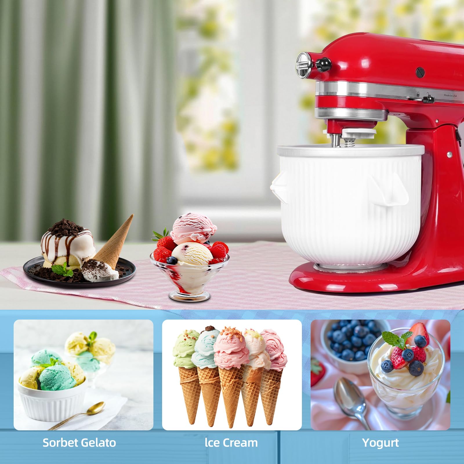 Piezas de repuesto para máquina de hielo KitchenAid Mixer Premium Unidad para máquina de hielo Accesorio