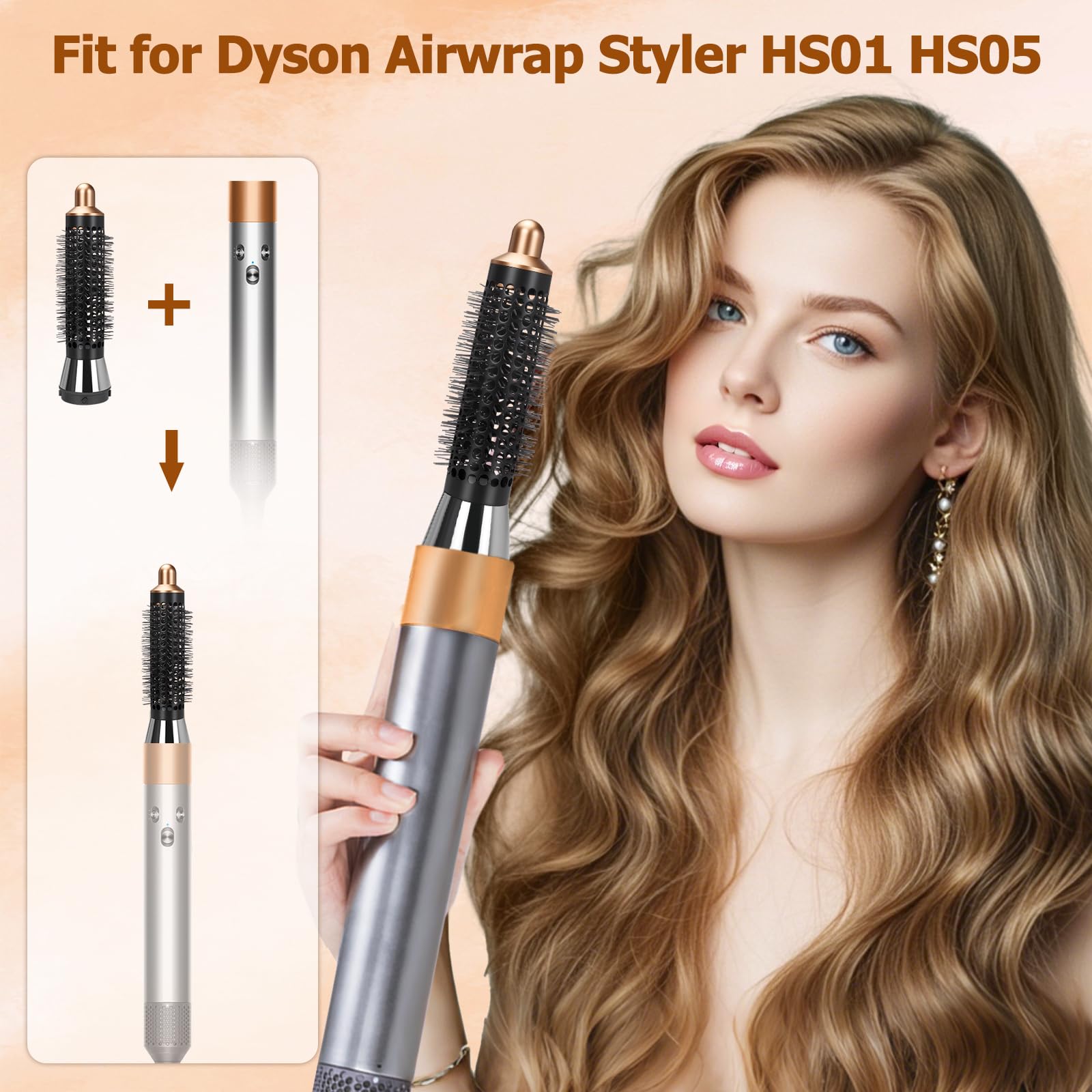 Amazon.com : 20mm Round Volume Brush and Upgraded Adapter For