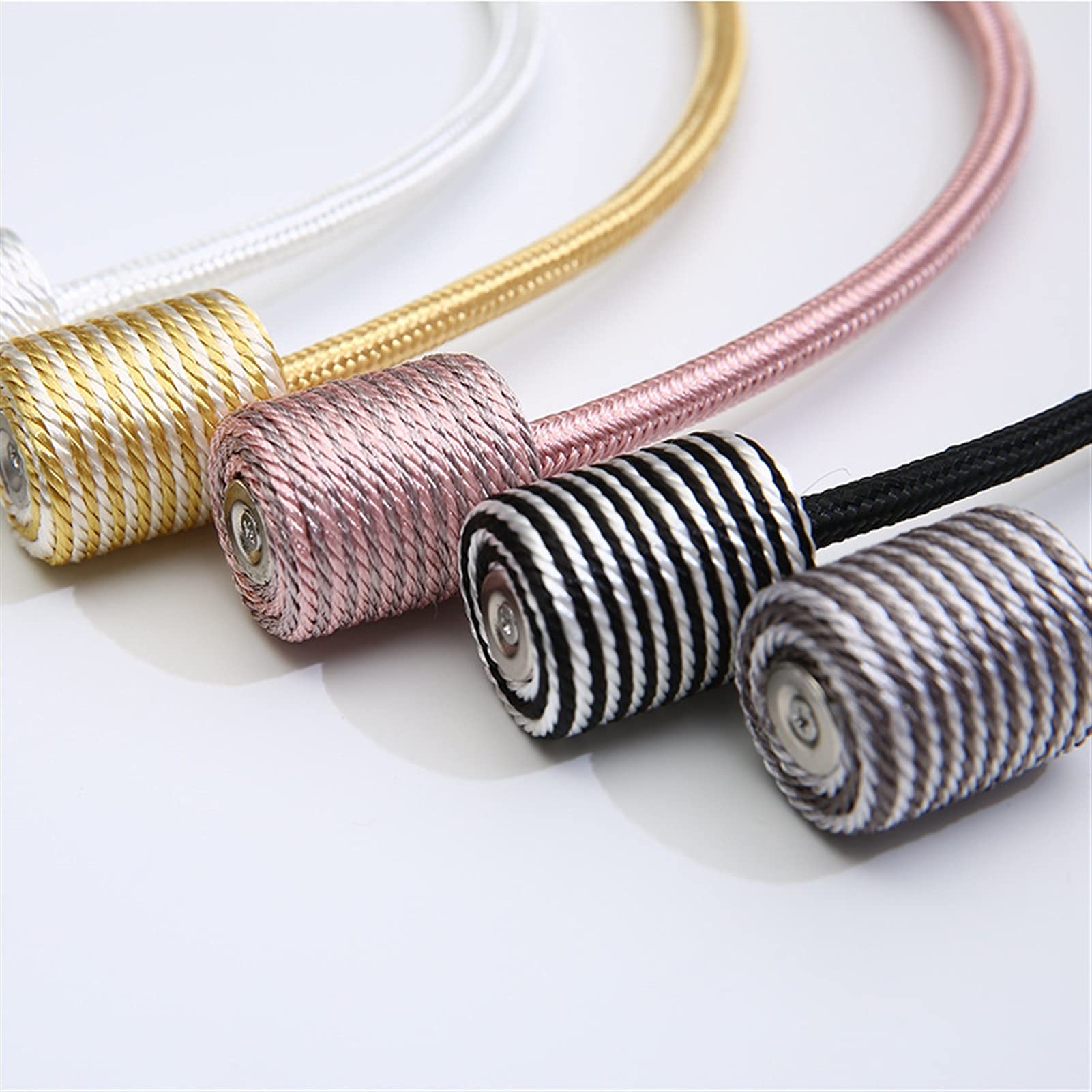 Magnetische Vorhang-Raffhalter, 2 Stück, Raffhalter mit Seilschnalle, dekoratives Raffhalter, Zubehör für Heimdekoration