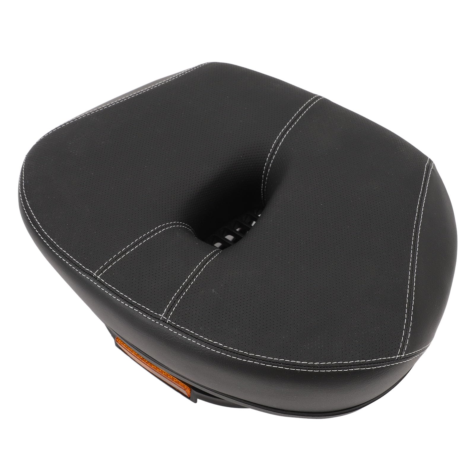 Selle de Vélo Large sans Nez, Remplacement de Siège de Vélo épais et Creux, Absorbant les Chocs, pour Hommes et Femmes, Vélo de Montagne en Ville (BLACK)