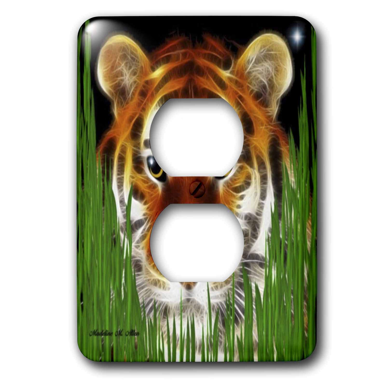Plaque de prise double 3dRose LSP_6601_6 couvercle de prise 2 prises multicolore