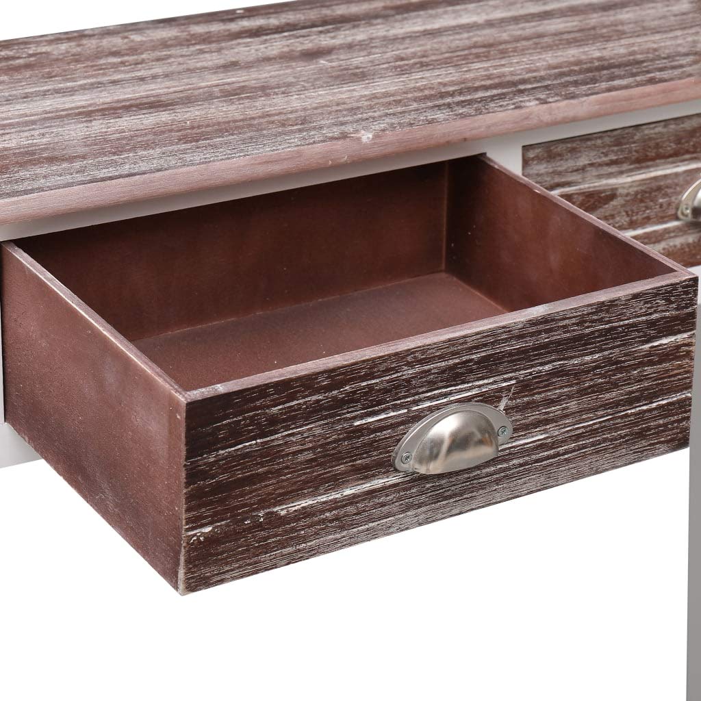 Homgoday Mesa Consola de Madera marrón 90x30x77 cm Mesas auxiliares de salón,Mesa Consola Recibidor Mueble de Entrada Estrecha Clásica