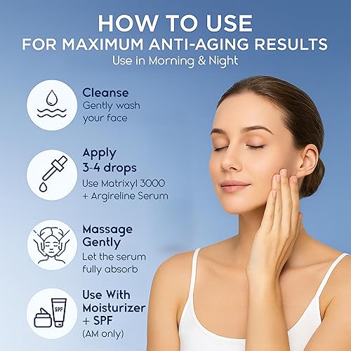 Miniatura 7 de Suero antiarrugas Matrixyl 3000 de ácido hialurónico para la cara  Suero de colágeno  Antienvejecimiento e hidratante para reparación profunda de