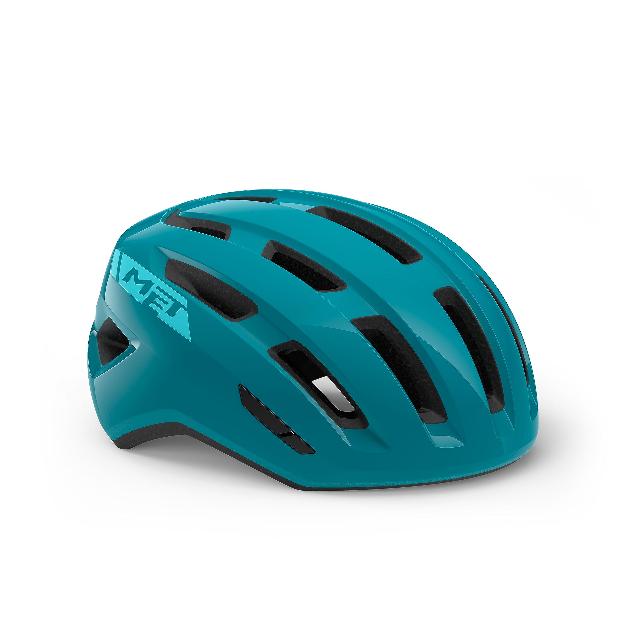 MET Miles MIPS City Cycling Helmet, Glossy Teal, Size 58-61cm