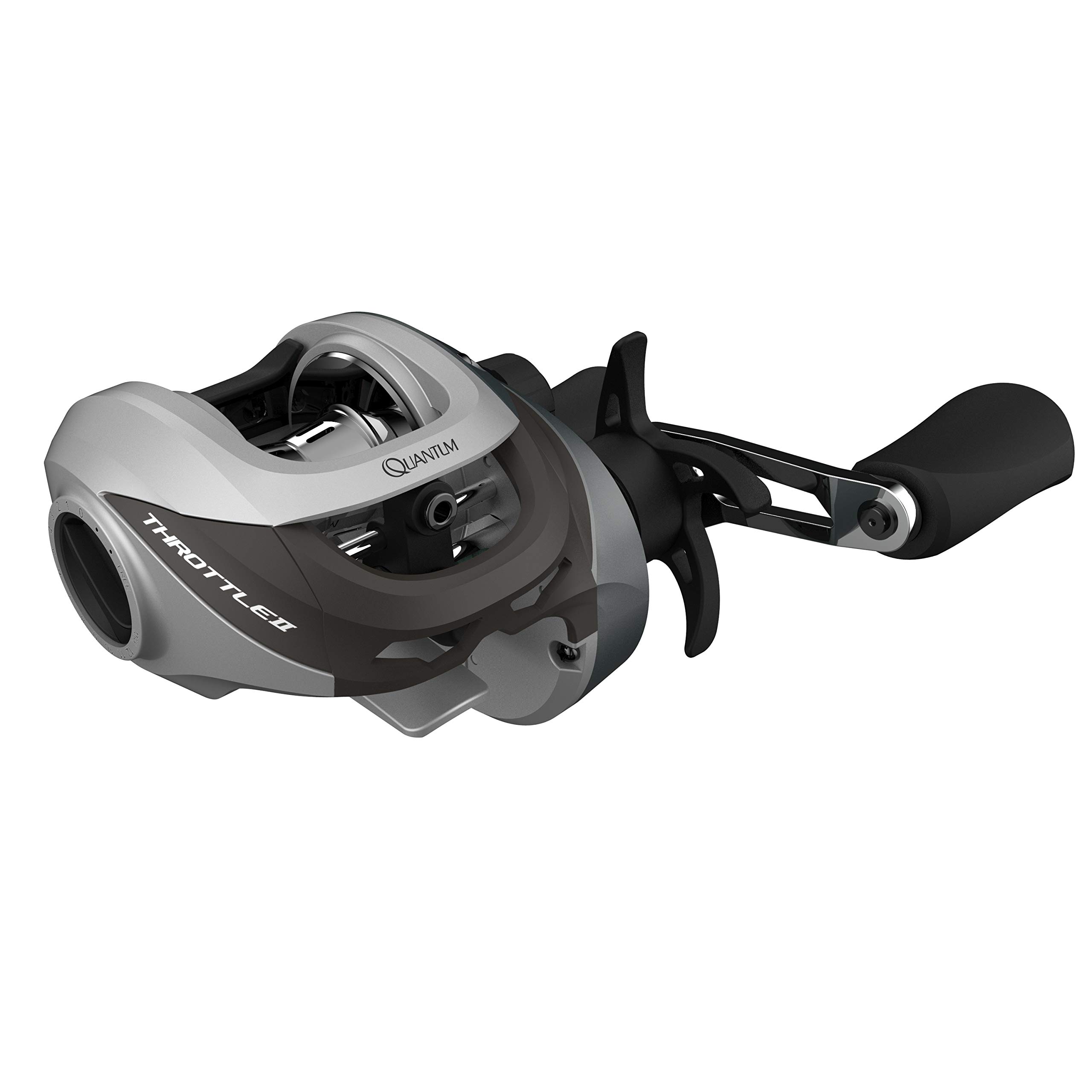 Quantum Throttle Baitcast Fishing Reel, 8 Bearings (7 + Clutch), Continuous Anti-Reverse with Smooth, Precisely-Aligned Gears, Size 100