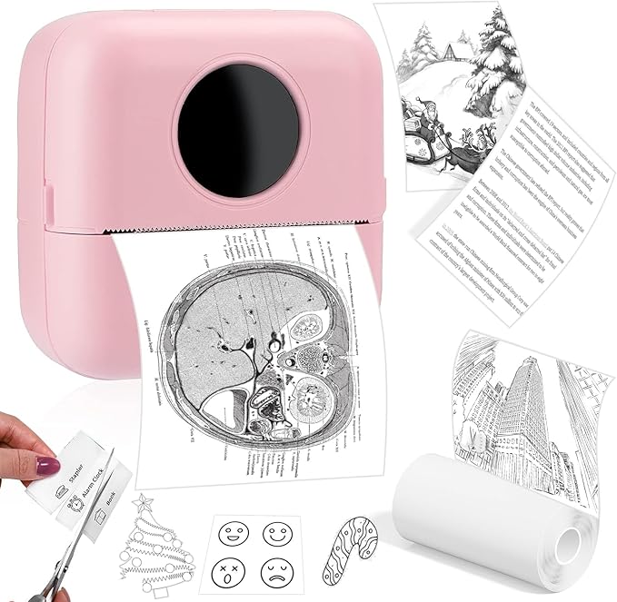 Sticker Printer Machine Mini Thermal Printer, Inkless