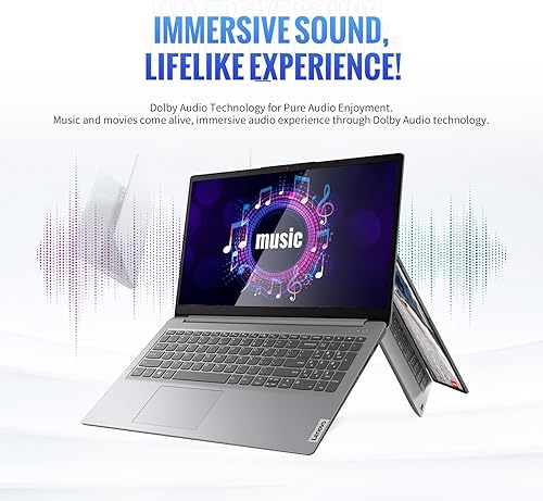 Miniatura 3 de Lenovo IdeaPad - Laptop FHD de 15.6 pulgadas, AMD Ryzen 3 7320U (hasta 4.1 GHz), 16 GB DDR5 RAM, 1 TB PCIe SSD, Dolby Audio, teclado estándar, HDMI,