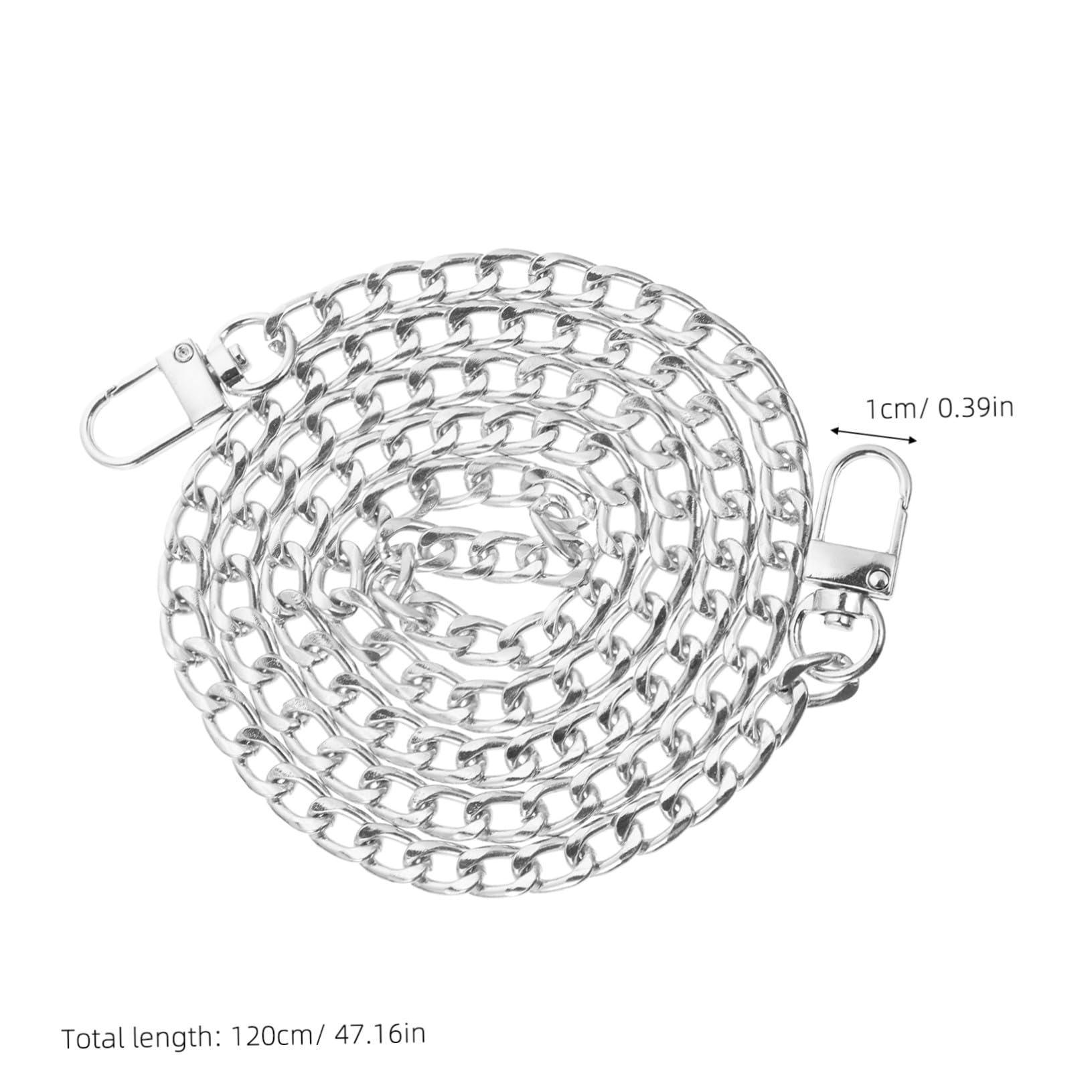 8 Piezas Cadena para Bolso Repuesto Correa de Cadena Ajustable para Bolso de Mano Bandolera y Cruzada Accesorios Metálicos Duraderos para DIY y Sustitución