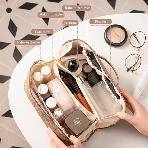 Miniatura 3 de Bolsa de maquillaje de viaje, Cuadros - Negro