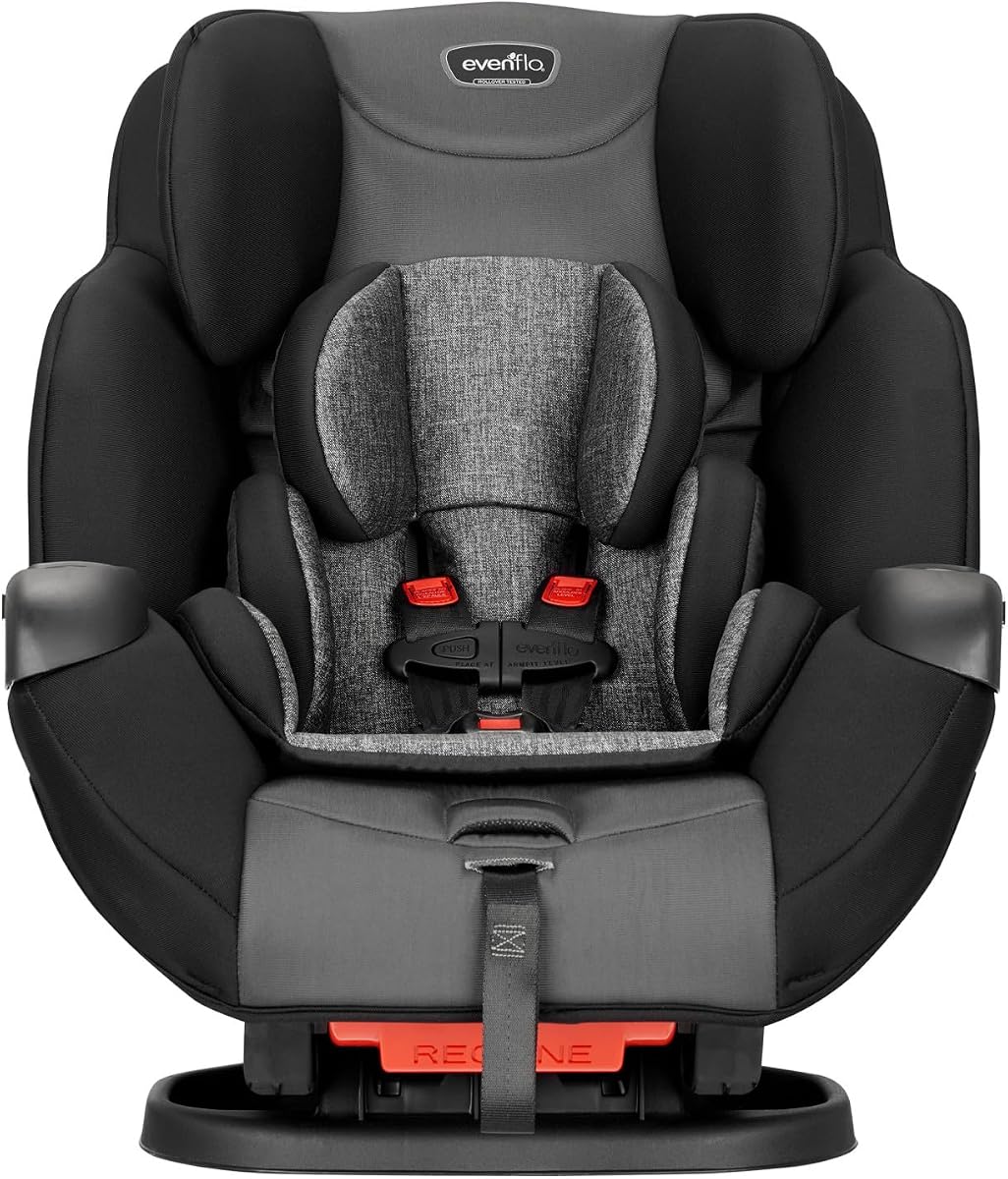 Asiento de automóvil convertible todo en uno Symphony Sport (sombra de carbón) | Modos de refuerzo orientado hacia atrás, orientado hacia adelante y con posicionamiento del cinturón, desde el nacimiento hasta los 10 años, 4-100 lbs (Charcoal Shadow)