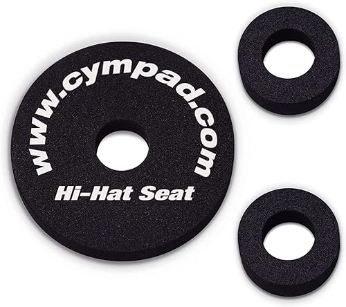 Miniatura 3 de Cympad Arandelas de platillos de espuma optimizadora, embrague y asiento Hi-Hat-(juego de 3)  Mejora el tono y la estabilidad del platillo