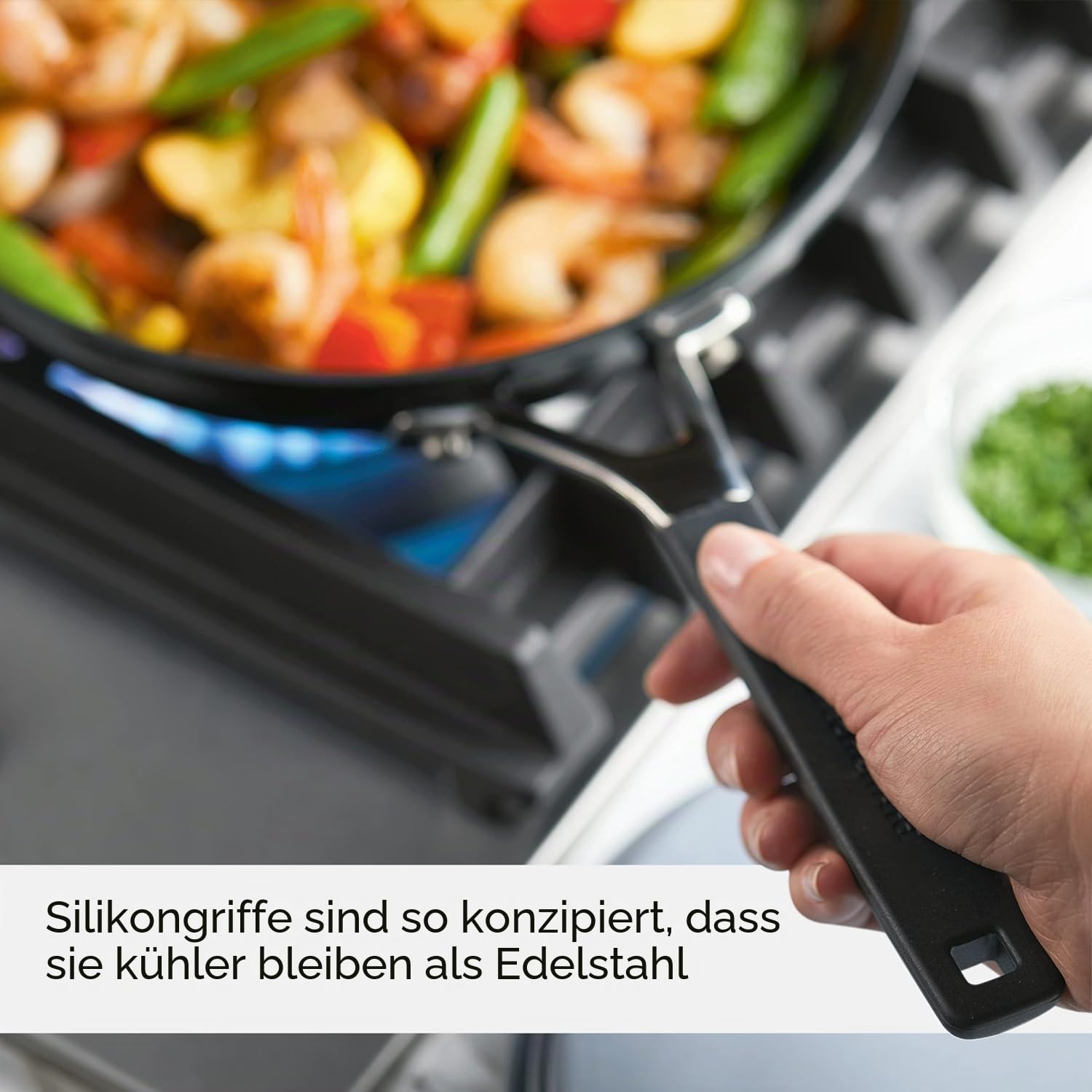 KitchenAid Kochgeschirr-Set, harteloxiert, antihaftbeschichtet, 10-teilig, mattschwarz