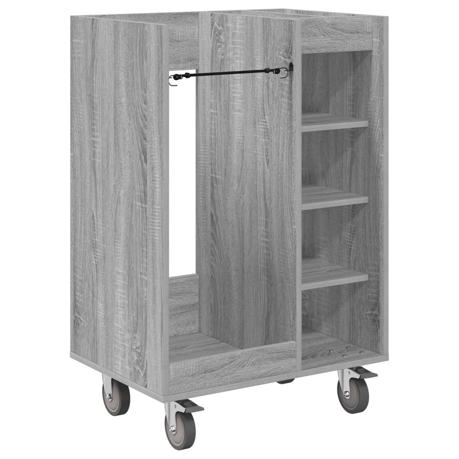 Gecheer Golf-Schrank Uni Grau, 65 x 45 x 98 cm, Holz, Stauraum für Golfzubehör, für Garage und Wohnraum