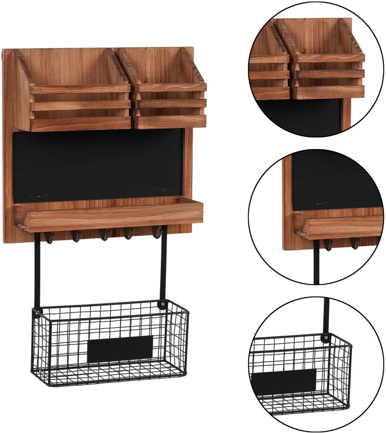 玄関オフィス用壁掛けメールオーガナイザーレター＆メール収納ラック