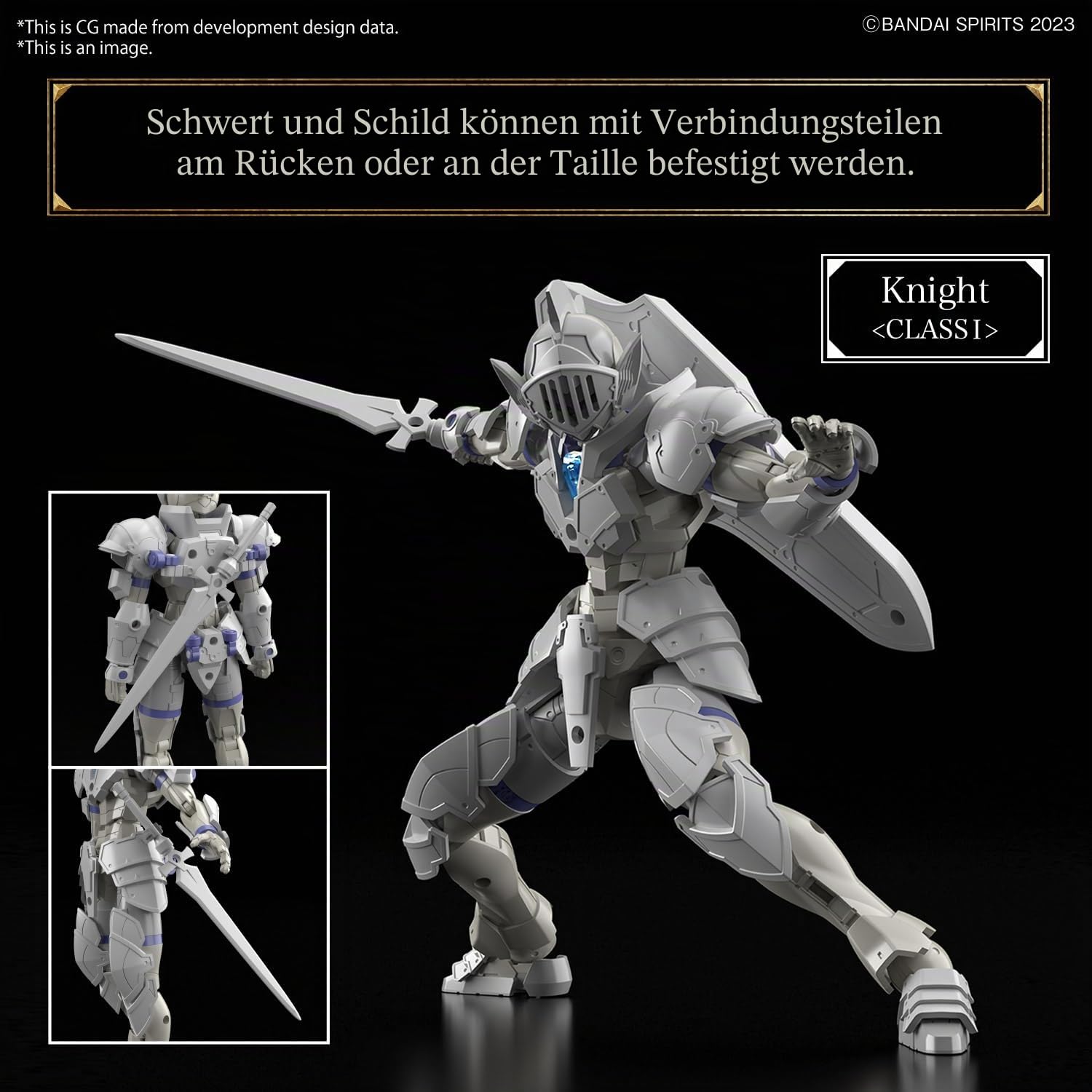 BANDAI SPIRITS Bandai Hobby - 30 Minuten Fantasy - #01 Liber Knight, 30 MF Modellbausatz