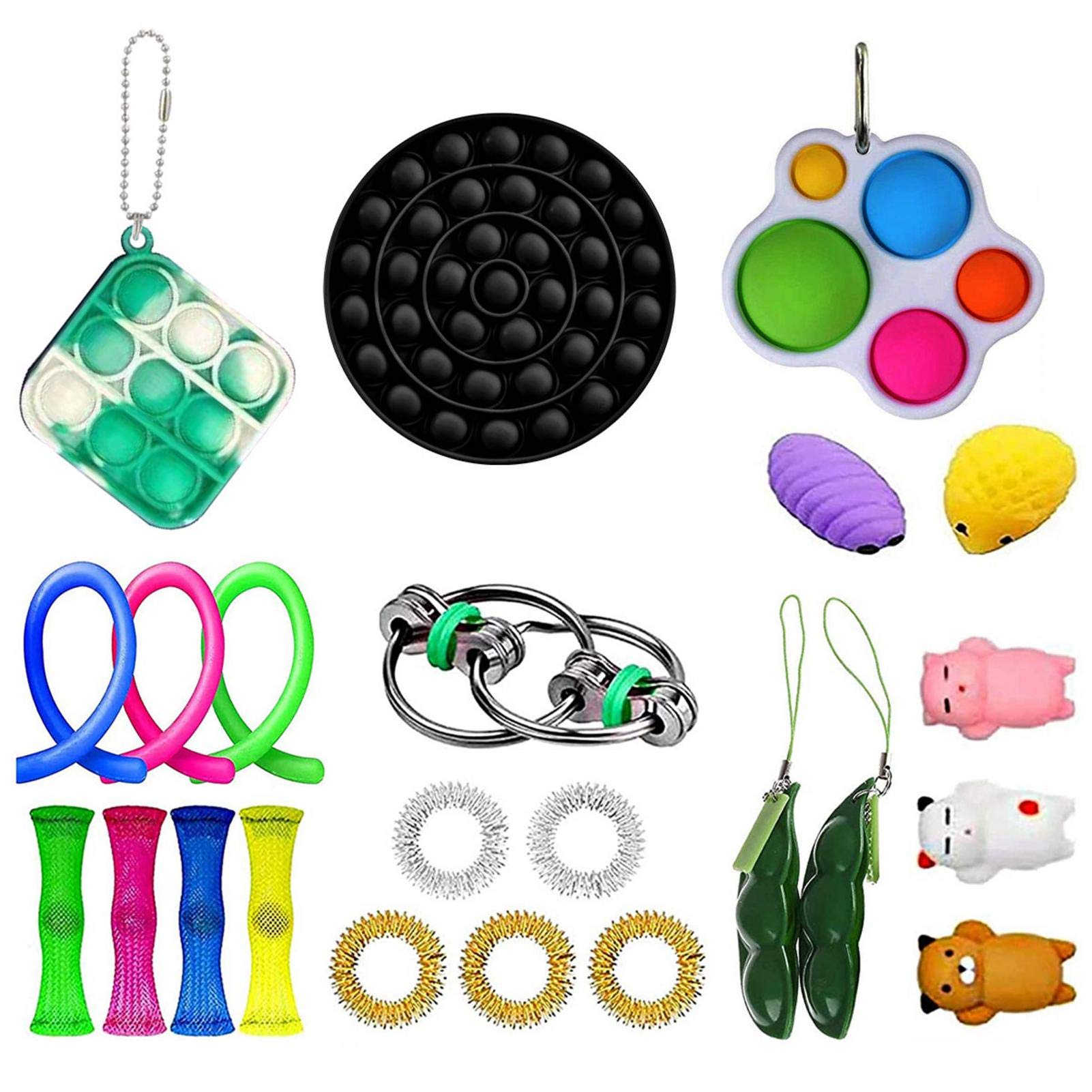 courti 23 Pack Fidget Toy Set,Sensory Toys Pack For Stress Relief ADHD Anxiety Autism For Kids And Adults, Special Toys Assortment For Birthday Party Favors, Carnival Prizes, School Classroom Rewards