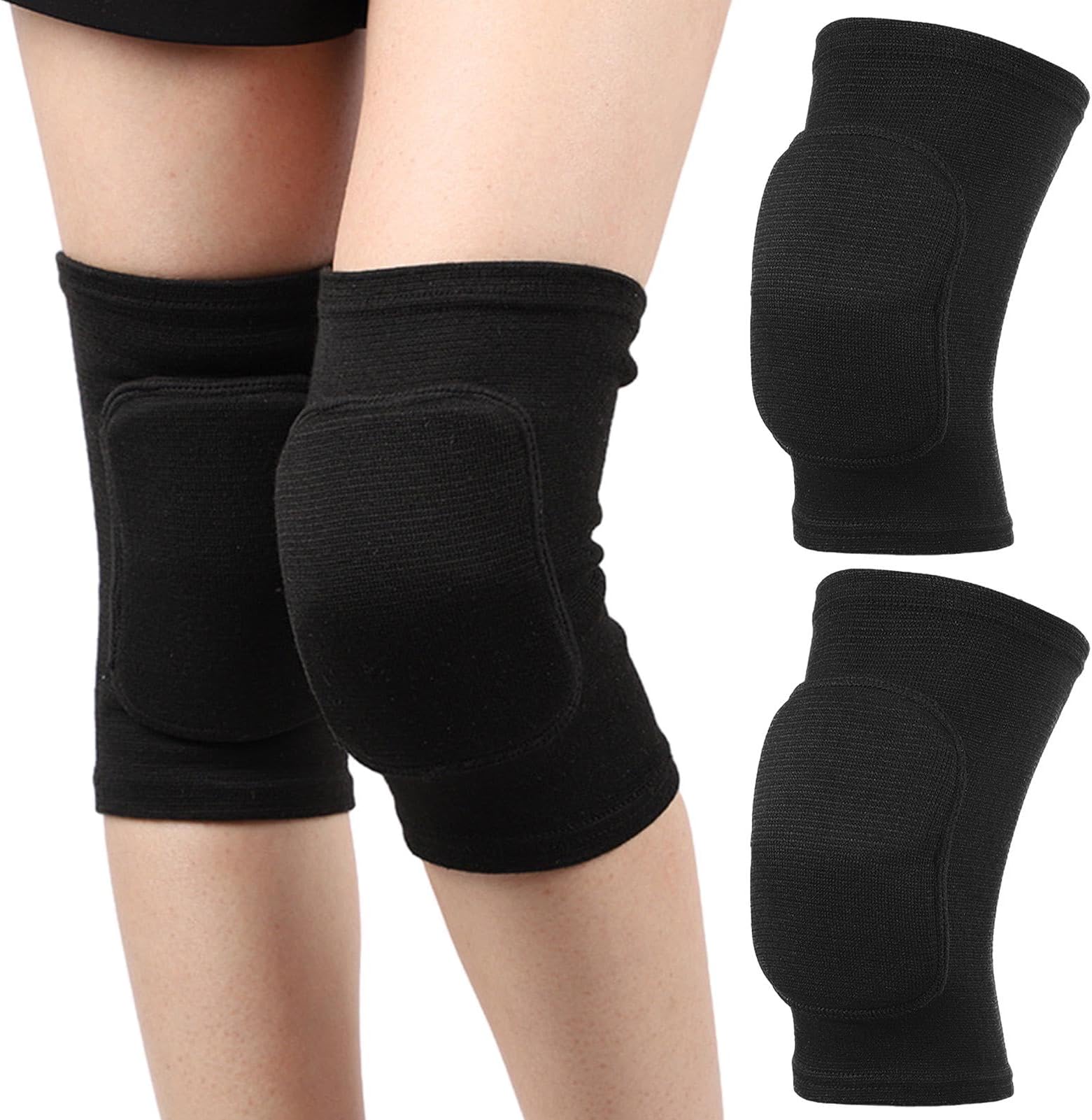Protective Knee Pads for Work, Stretchy Breathable Knee Pads Collision Avoidance Sleeve for Dancers Football Yoga Workout Cycling Running Jogging Cleaning