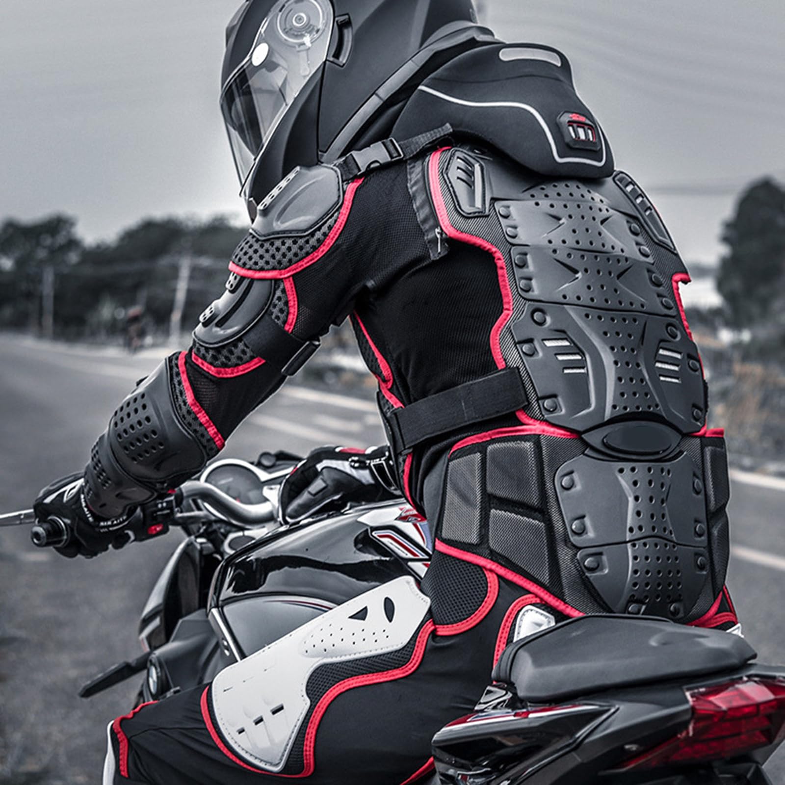 Protezione per il collo per moto, multiuso, protezione per il collo, comoda per gare e trail riding, flessibile