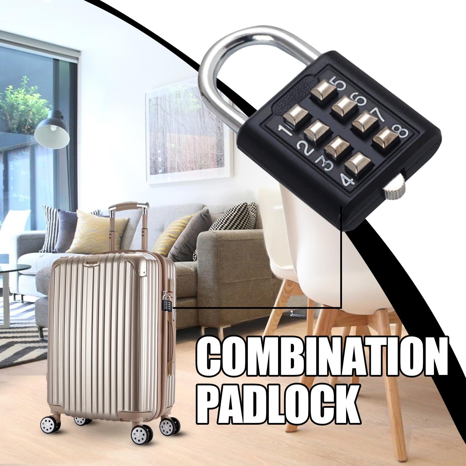 Amazon.co.jp: ロッカー用ナンバーロック - ロッカーコード南京錠、8