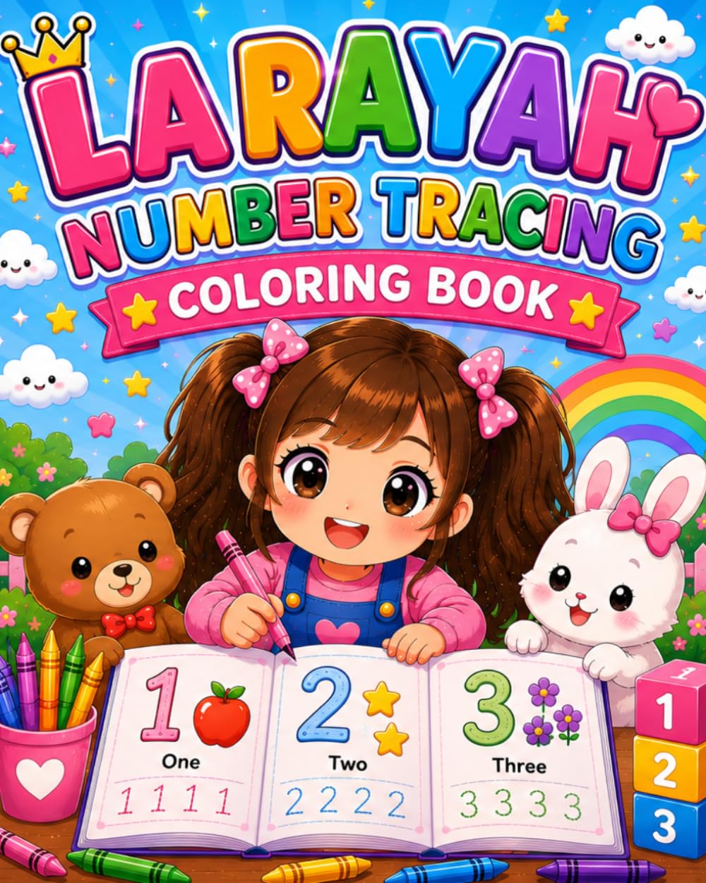 LA RAYAH NUMBER TRACING COLORING BOOK