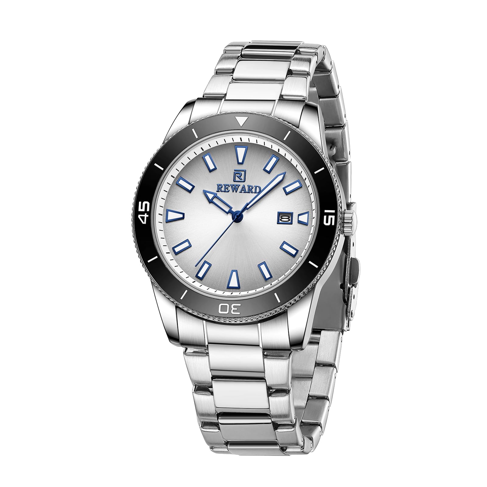 REWARDWatch for Men Simple Casual Fashion Quartz Men's Wrist Watches (Waterproof/Luminous/Date) Affordable Stainless Dress Wristwatch