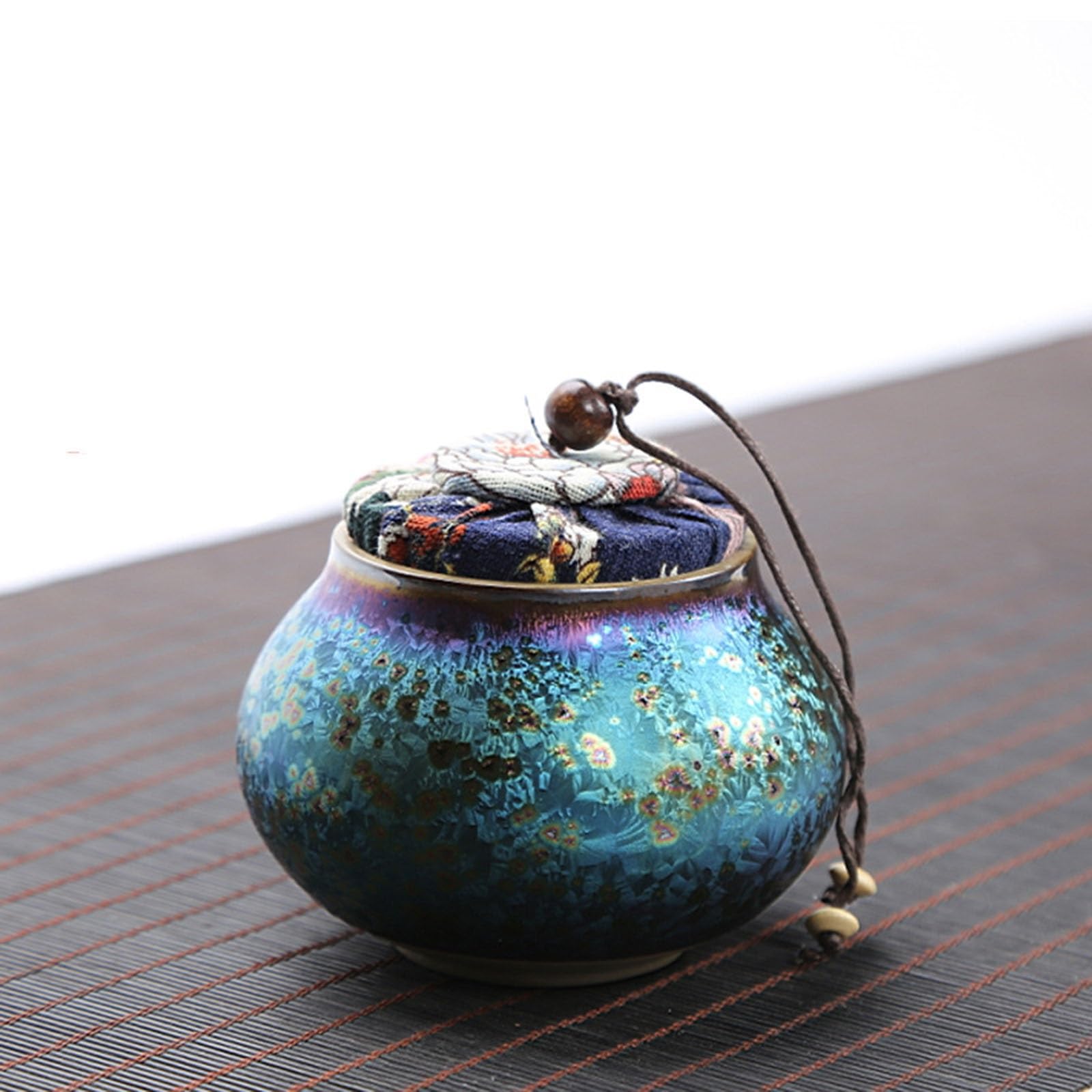 Urny kremacyjne pogrzebowe dla małych dorosłych prochów i pomnik - ręcznie malowany ceramiczny zamknięty słoik - ceramiczny popiół pogrzebowy pogrzebowy pogrzebowy, dla małych zwierząt, ptaków,