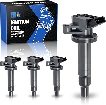 ENA Set of 4 Ignition Coil Pack 1.8L V4 Compatible with Chevrolet Chevy Pontiac Toyota Prizm Vibe Celica Corolla Matrix MR2 Spyder 2000 2001 2002 2003 2004 2005 2006 2007 2008 for UF247 UF315 702526