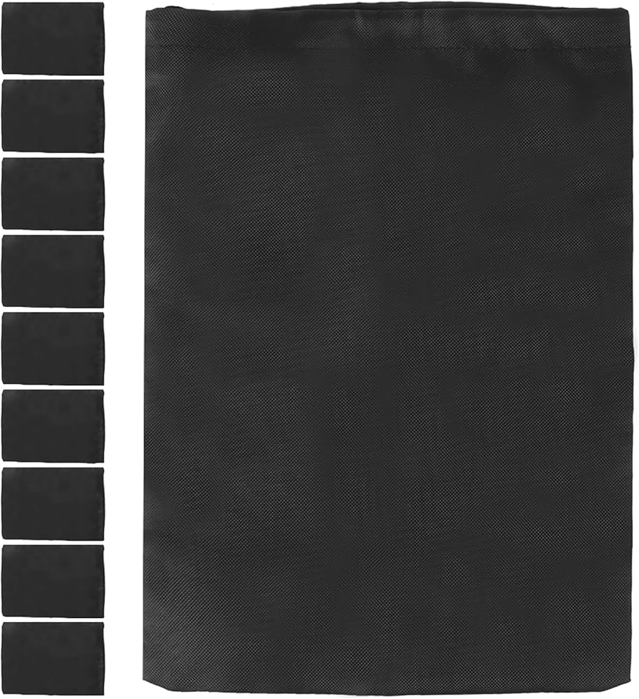 SUPYINI Kordelzug-Taschen 10 Stück - Wasserdichte Aufbewahrung Für Springseile, Schwarz