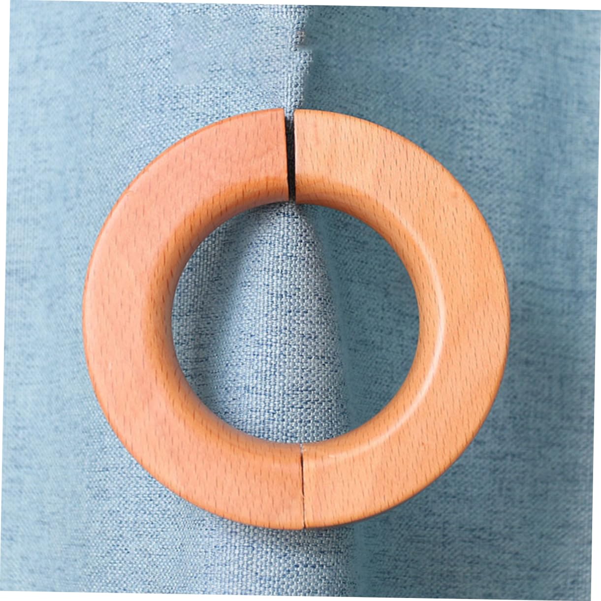 Cabilock 6 Pièces Boucle De Rideau en Bois Boucle Décorative De Rideau Embrasse De Magnétique e De pour La Maison e D'Embrasse De en Bois pour