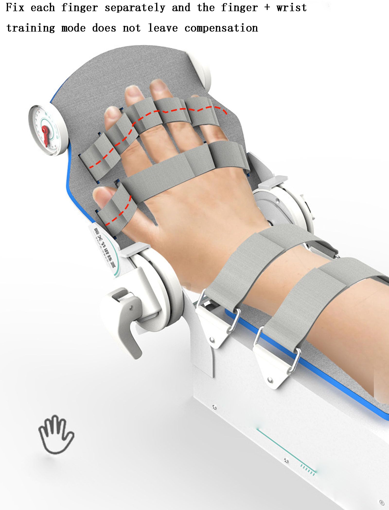 Dispositivo Elettrico per la Riabilitazione dell'articolazione del Gomito, Stecca stabilizzatrice per tutore del Gomito Post operatorio Regolabile, Allenamento per la flessione del Palmo e tendini p