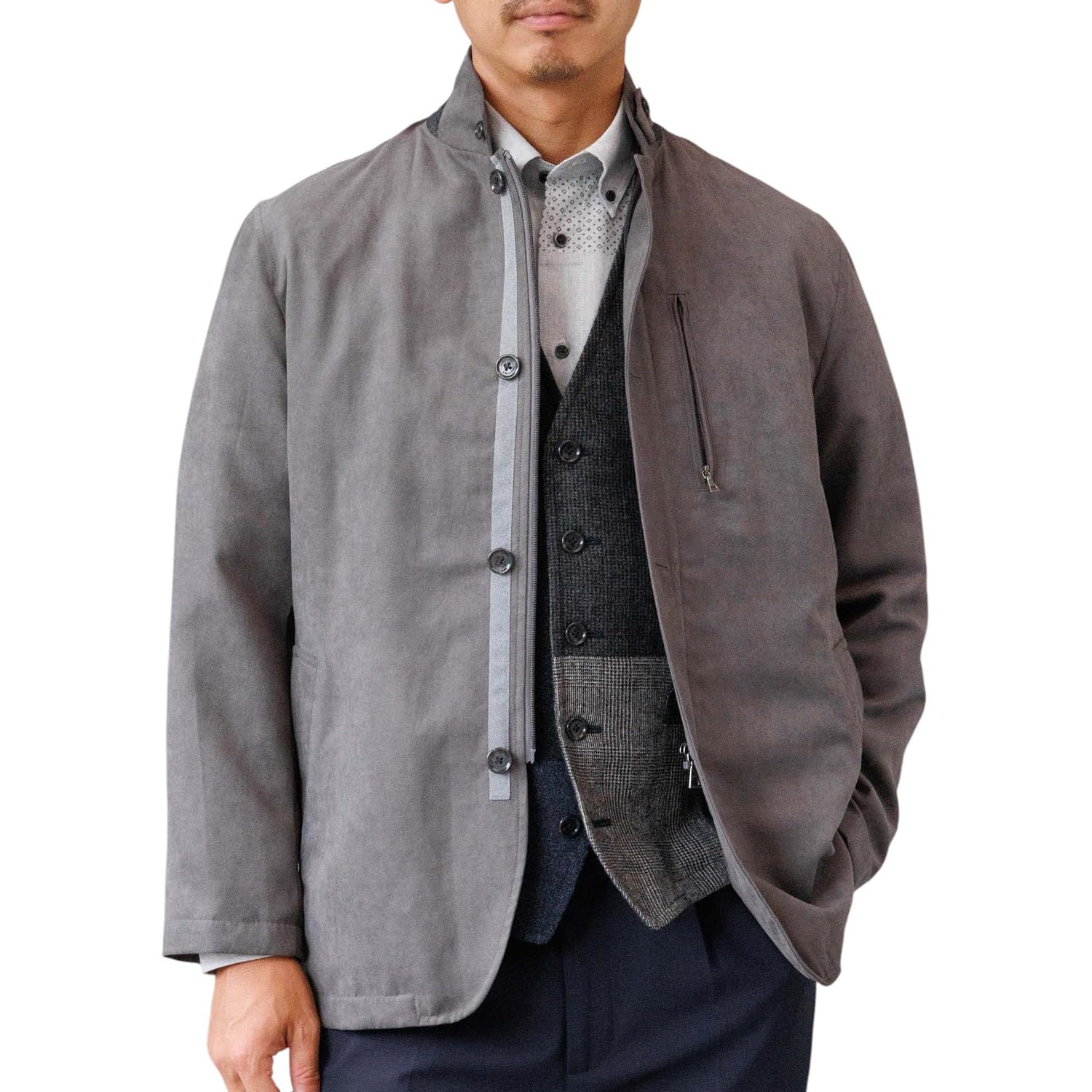 INSPIREアウター　ジャケット LL グレー Amazon | [INSPIRE] インスパイア マルチジャケット メンズ アウター